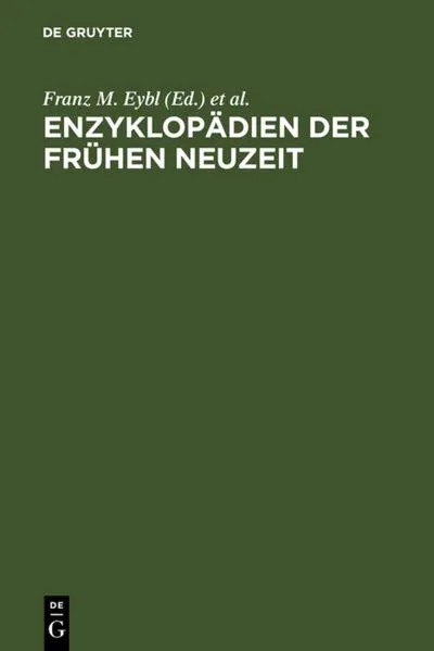 Cover: Enzyklopädien der Frühen Neuzeit
