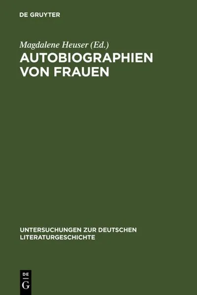 Cover: Autobiographien von Frauen