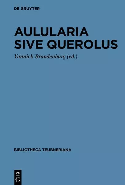 Cover: Aulularia sive Querolus