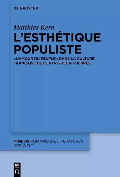 Cover: L’esthétique populiste