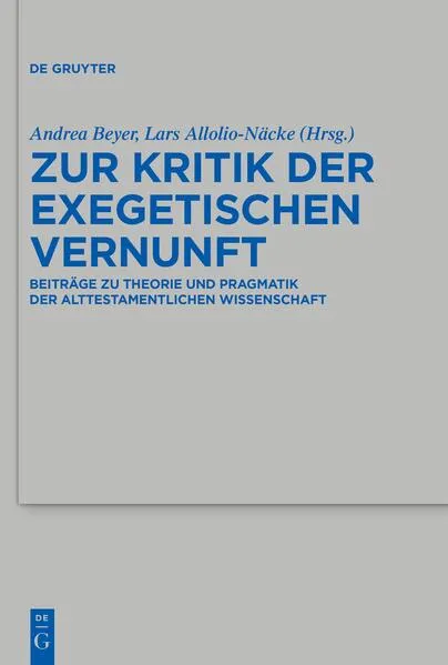 Zur Kritik der exegetischen Vernunft</a>