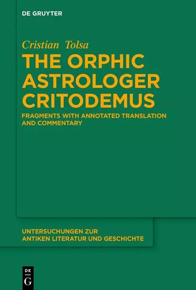 Cover: The Orphic Astrologer Critodemus