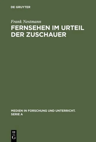 Cover: Fernsehen im Urteil der Zuschauer