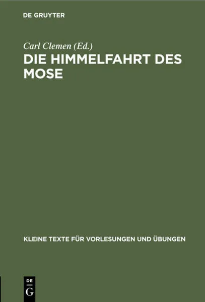 Cover: Die Himmelfahrt des Mose