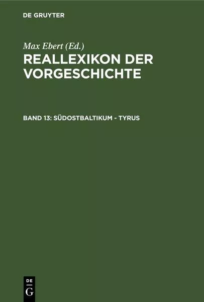 Cover: Reallexikon der Vorgeschichte / Südostbaltikum - Tyrus
