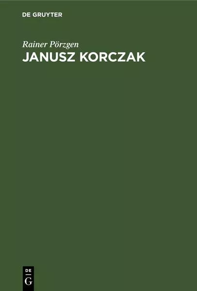Cover: Janusz Korczak