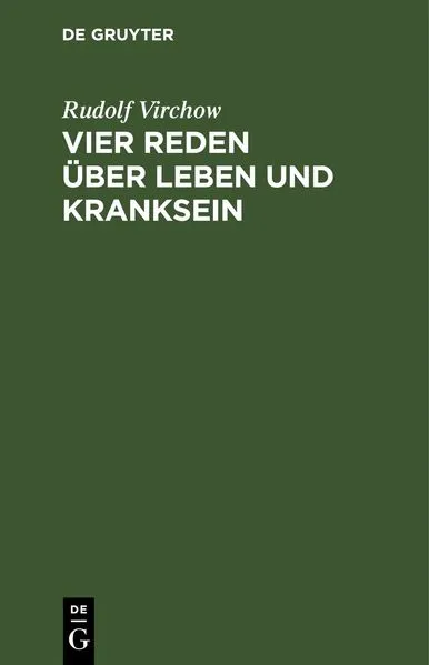 Cover: Vier Reden über Leben und Kranksein
