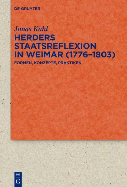 Cover: Herders Staatsreflexion in Weimar (1776–1803)