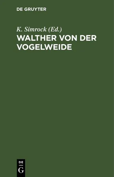 Cover: Walther von der Vogelweide