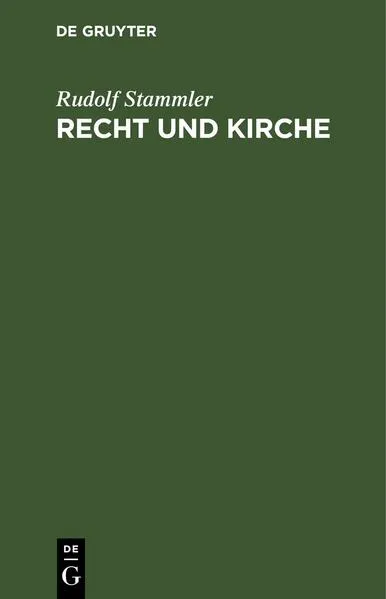 Recht und Kirche