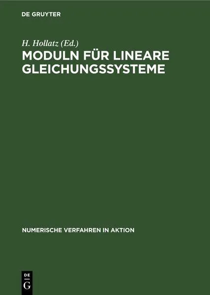 Cover: Moduln für lineare Gleichungssysteme