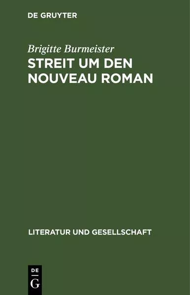 Cover: Streit um den Nouveau Roman