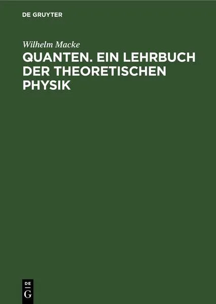 Cover: Quanten. Ein Lehrbuch der theoretischen Physik