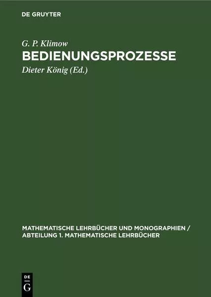 Cover: Bedienungsprozesse