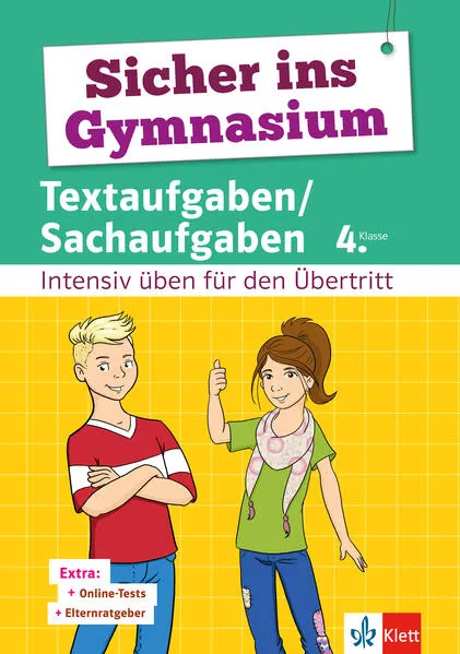 Cover: Klett Sicher ins Gymnasium Textaufgaben/Sachaufgaben 4. Klasse