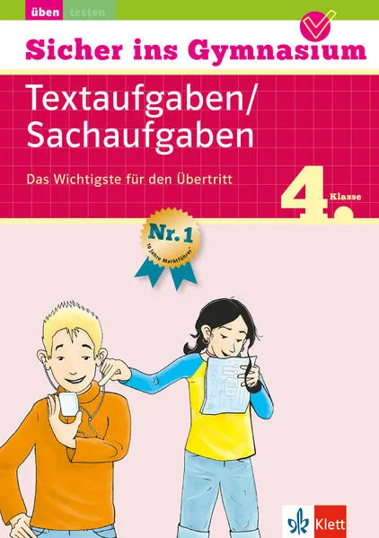 Cover: Klett Sicher ins Gymnasium Textaufgaben / Sachaufgaben 4. Klasse