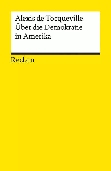 Cover: Über die Demokratie in Amerika