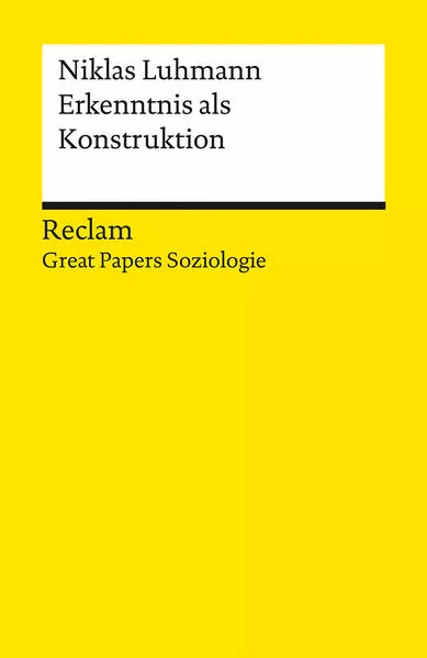 Cover: Erkenntnis als Konstruktion