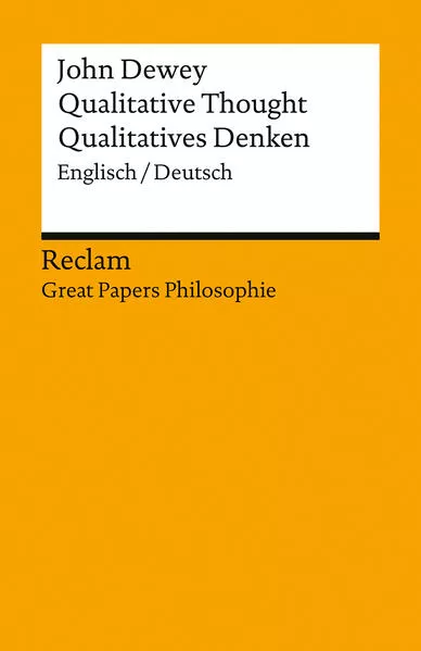 Cover: Qualitative Thought / Qualitatives Denken