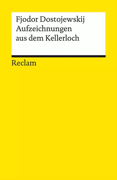 Cover: Aufzeichnungen aus dem Kellerloch