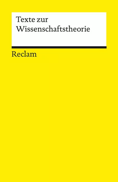 Cover: Texte zur Wissenschaftstheorie