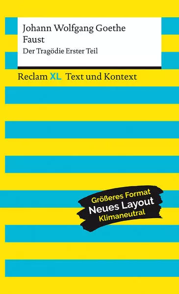 Cover: Faust. Der Tragödie Erster Teil. Textausgabe mit Kommentar und Materialien