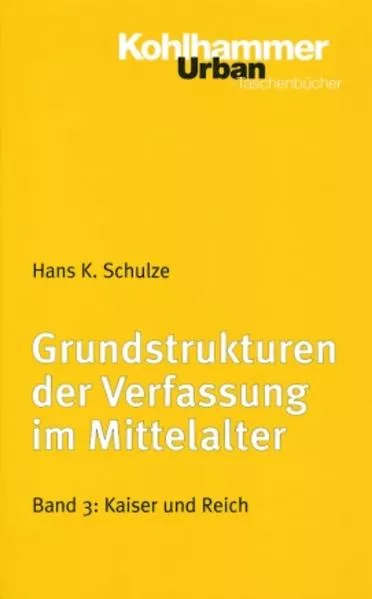Cover: Grundstrukturen der Verfassung im Mittelalter