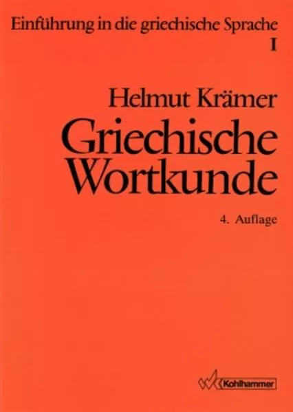 Cover: Griechische Wortkunde