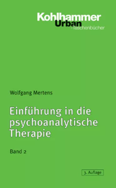 Cover: Einführung in die psychoanalytische Therapie, Band 2