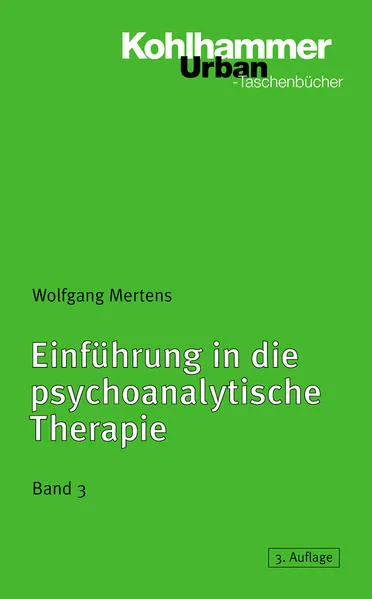 Cover: Einführung in die psychoanalytische Therapie, Band 3