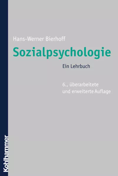 Cover: Sozialpsychologie