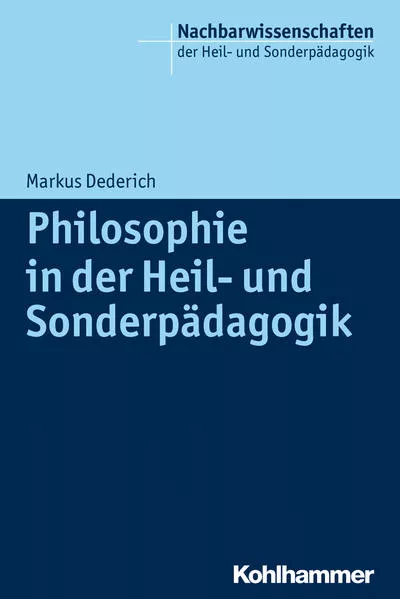 Cover: Philosophie in der Heil- und Sonderpädagogik