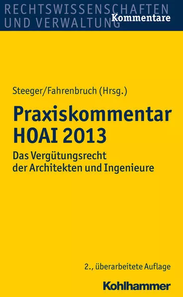 Cover: Praxiskommentar HOAI 2013