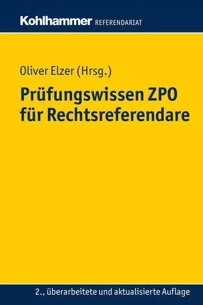 Cover: Prüfungswissen ZPO für Rechtsreferendare