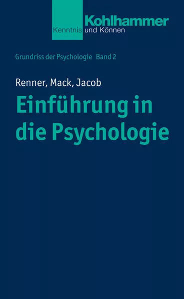 Cover: Einführung in die Psychologie
