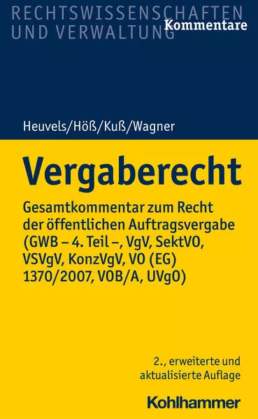 Cover: Vergaberecht