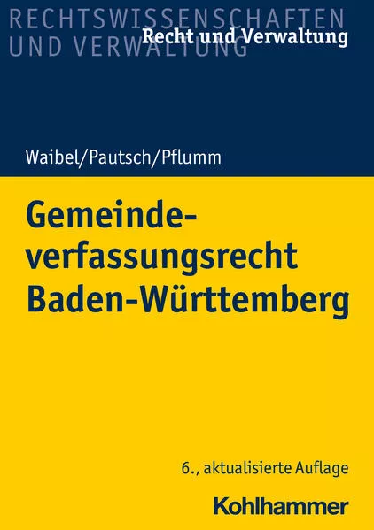 Cover: Gemeindeverfassungsrecht Baden-Württemberg