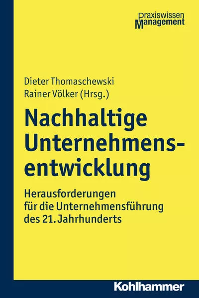 Cover: Nachhaltige Unternehmensentwicklung