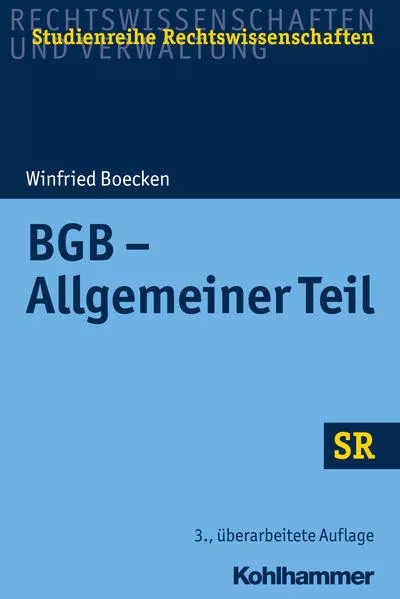 Cover: BGB - Allgemeiner Teil