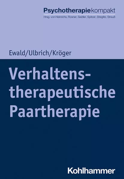 Cover: Verhaltenstherapeutische Paartherapie