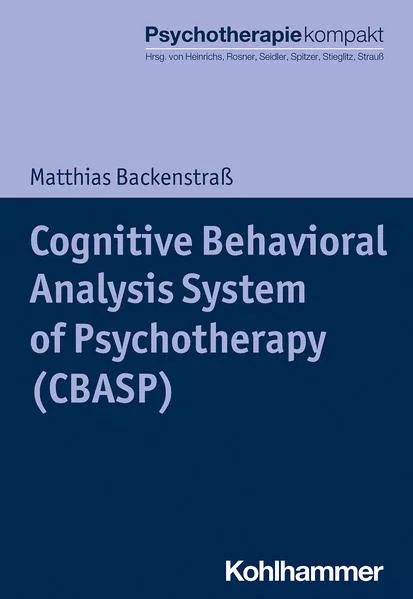 Cover: Cognitive Behavioral Analysis System of Psychotherapy (CBASP)