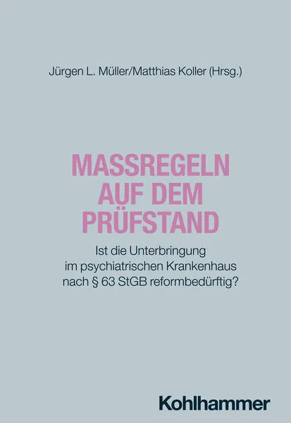 Cover: Maßregeln auf dem Prüfstand