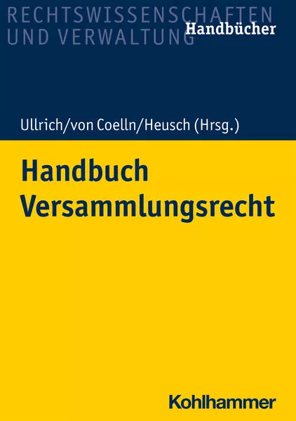 Cover: Handbuch Versammlungsrecht