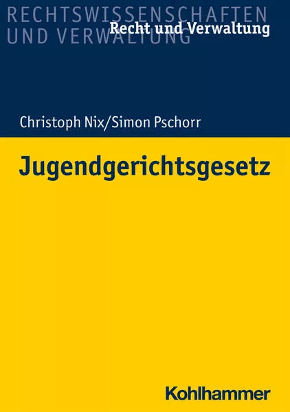 Cover: Jugendgerichtsgesetz