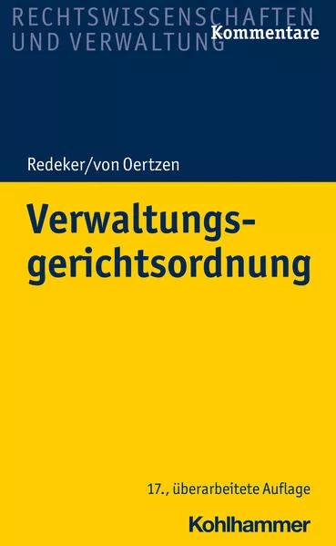 Cover: Verwaltungsgerichtsordnung