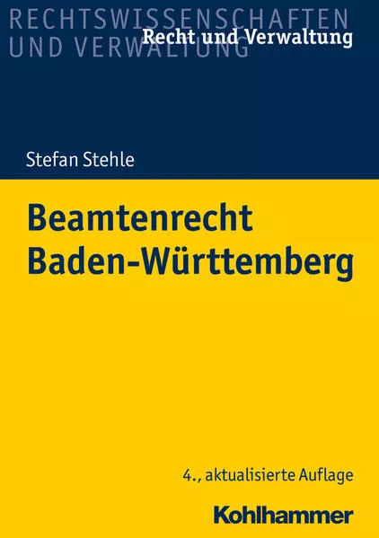 Cover: Beamtenrecht Baden-Württemberg