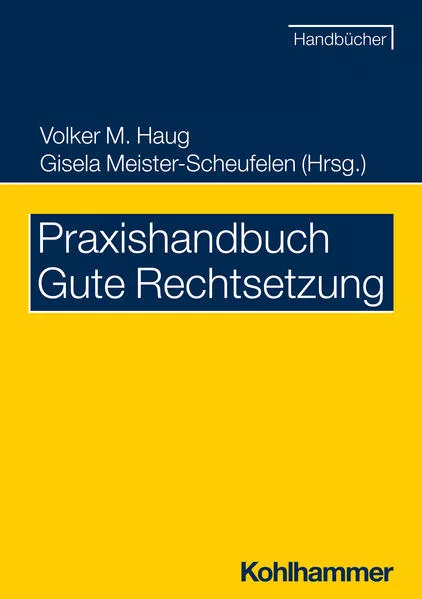 Cover: Praxishandbuch Gute Rechtsetzung