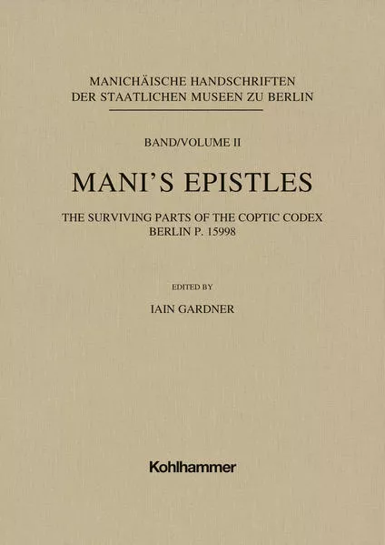 Cover: Mani's Epistles