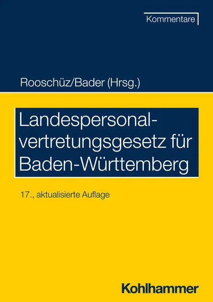Cover: Landespersonalvertretungsgesetz für Baden-Württemberg