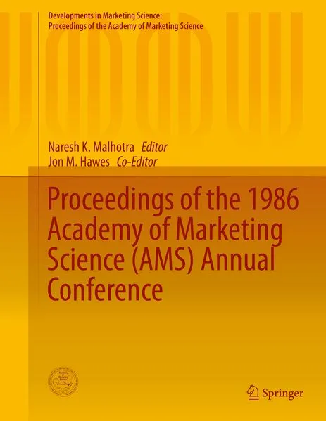 Cover: Proceedings of the 1986 Academy of Marketing Science (AMS) Annual Conference